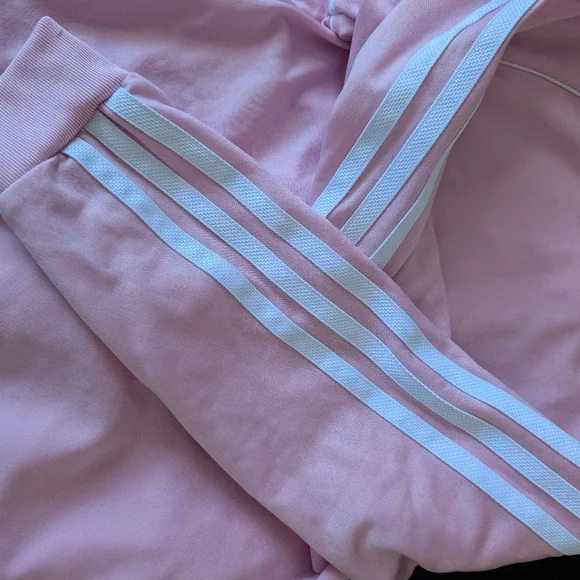 Adidas Pink Tracksuit with White Stripes - Picture 8 of 8